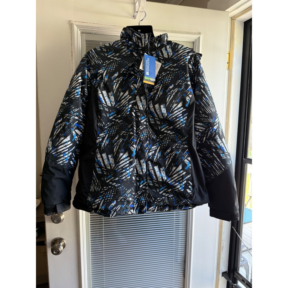 Mountain Warehouse Ski Jacket Womens 14 Carbon Blue New Dawn Printed Insulated